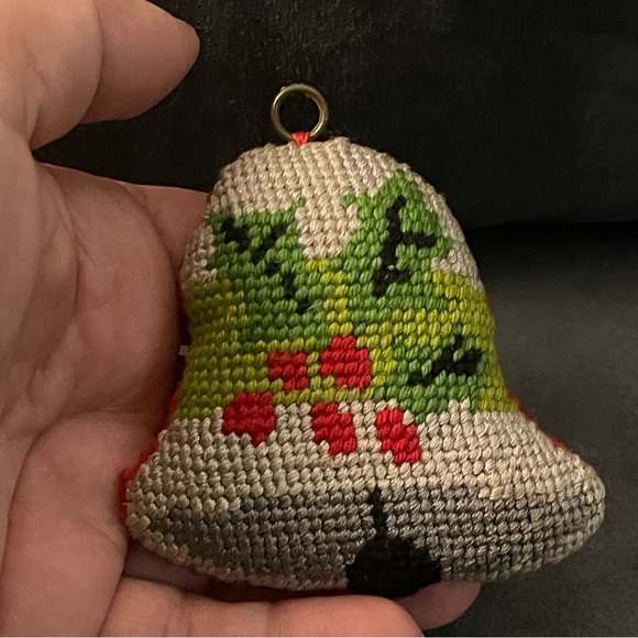 Vintage Holiday Vintage Needlepoint Ornament Poshmark